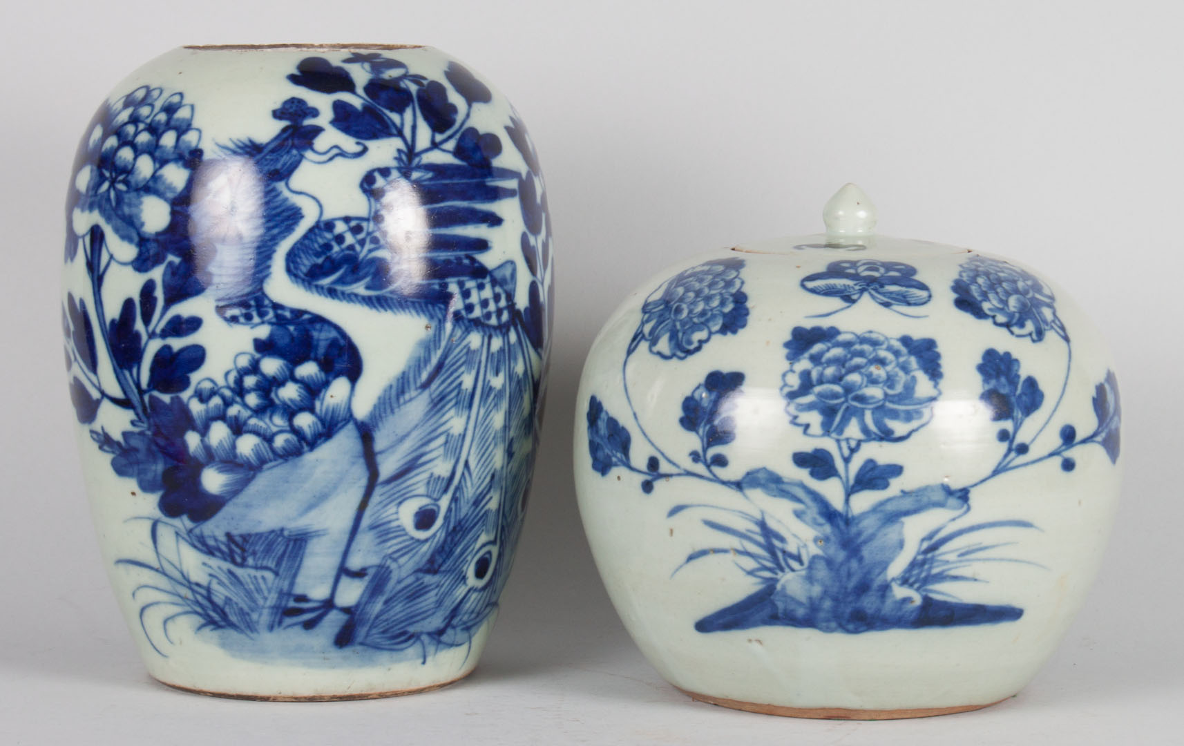 Appraisal: Two Chinese Export porcelain melon jars fourth quarter- th century