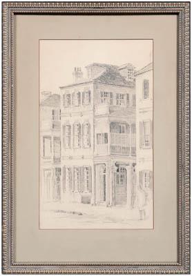 Appraisal: Julia Homer Wilson drawing Charleston South Carolina - house for