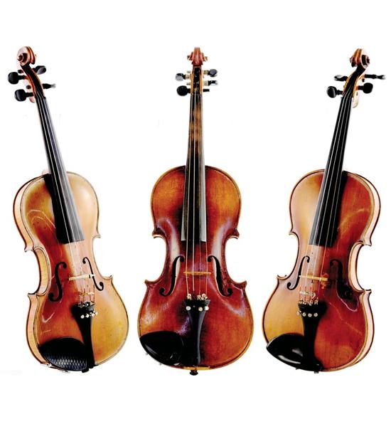 Appraisal: Continental violins with cases th century cased violins with bows