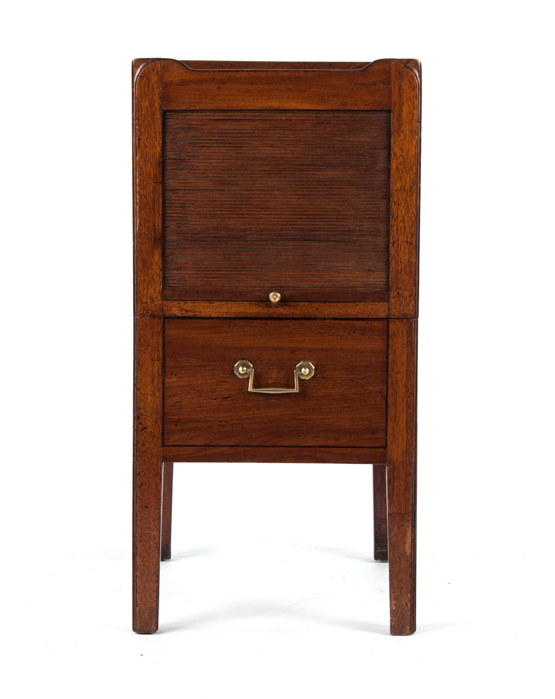 Appraisal: George III walnut commode late th early th century flat