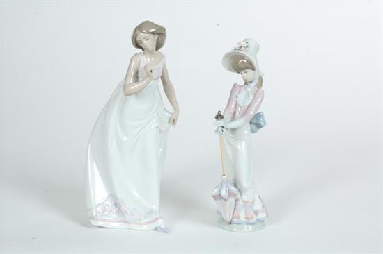 Appraisal: TWO LLADRO FIGURES Afternoon Promenade And Garden Song h