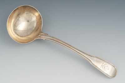 Appraisal: A George III Sterling Silver Gravy Ladle by William Eley