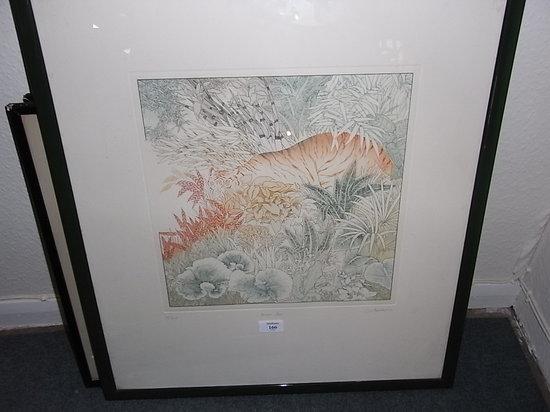 Appraisal: ANNA PUGH British b 'Bright Tiger' signed dated ' titled