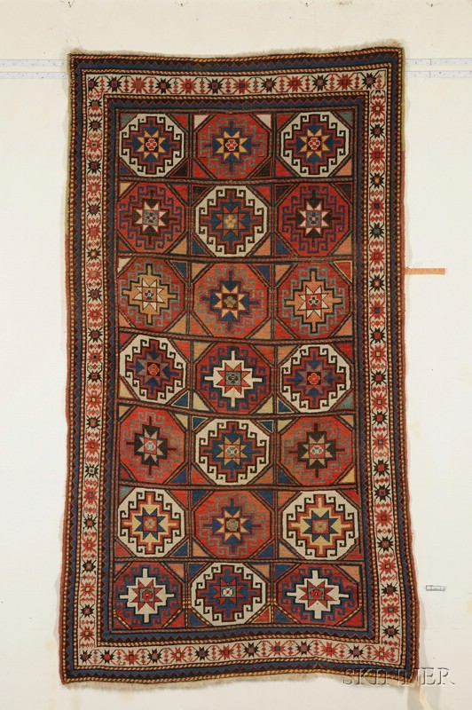 Appraisal: Karabagh Rug South Caucasus last quarter th century black oxidation