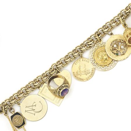 Appraisal: Gold Charm Bracelet Estimate -