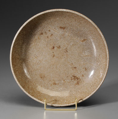 Appraisal: Guan Style Ceramic Bowl Chinese th or th century white