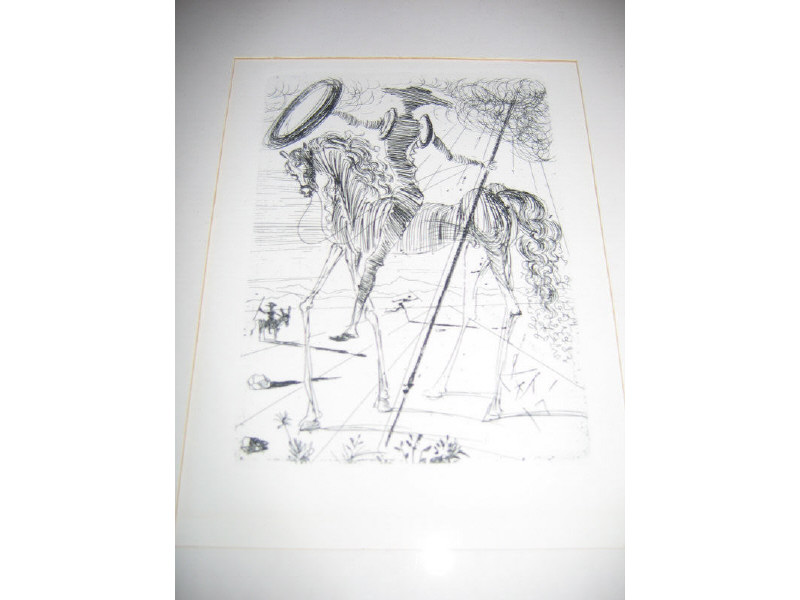 Appraisal: SALVADOR DALI SPANISH - DON QUIXOTE lithograph published by The