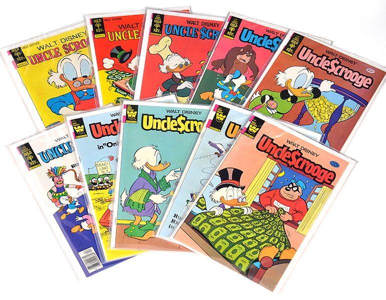 Appraisal: X VINTAGE WALT DISNEY UNCLE SCROOGE COMICS INCLUDING AND MORE