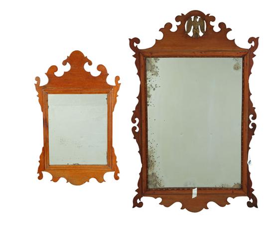 Appraisal: TWO CHIPPENDALE MIRRORS American or English nd half- th century