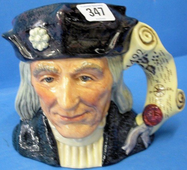 Appraisal: Royal Doulton large Character Jug Christopher Columbus D