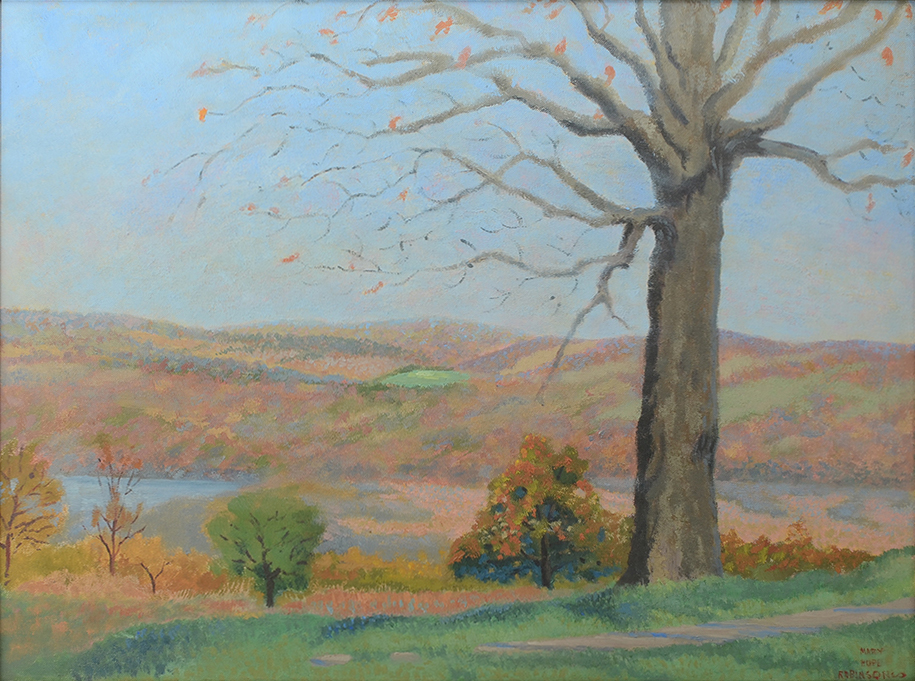 Appraisal: ROBINSON Mary American - ''Scene over Seneca Lake and Valley