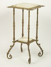 Appraisal: PLANT STAND - Circa - cast brass two tier plant