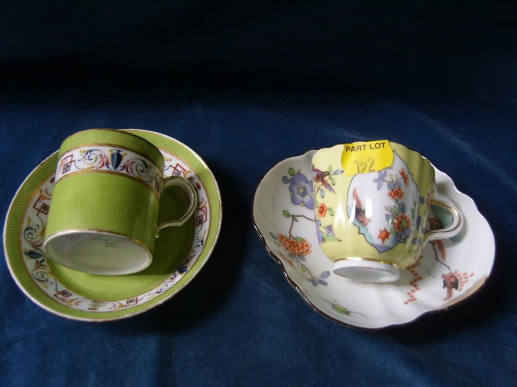 Appraisal: An early th century Sevres coffee can and saucer with