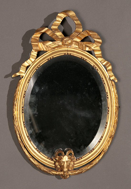 Appraisal: George III Style Giltwood Mirror Late th Century The oval