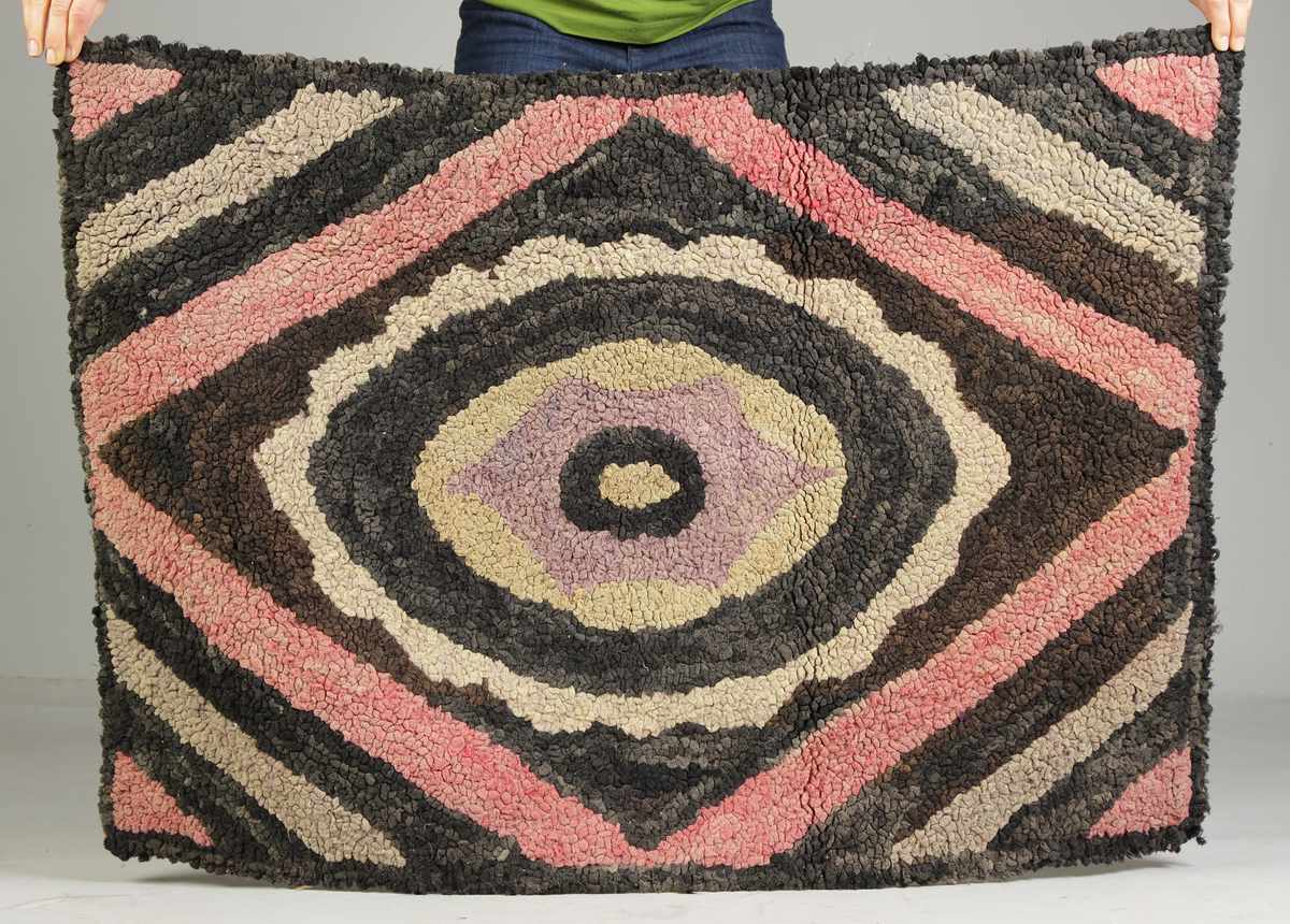 Appraisal: Hooked Rugs Condition Overall very good one has small patch