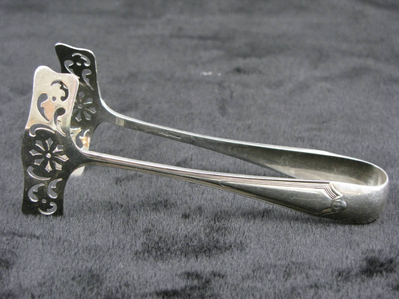 Appraisal: Sterling Sardine Tongs - x - troy ozs