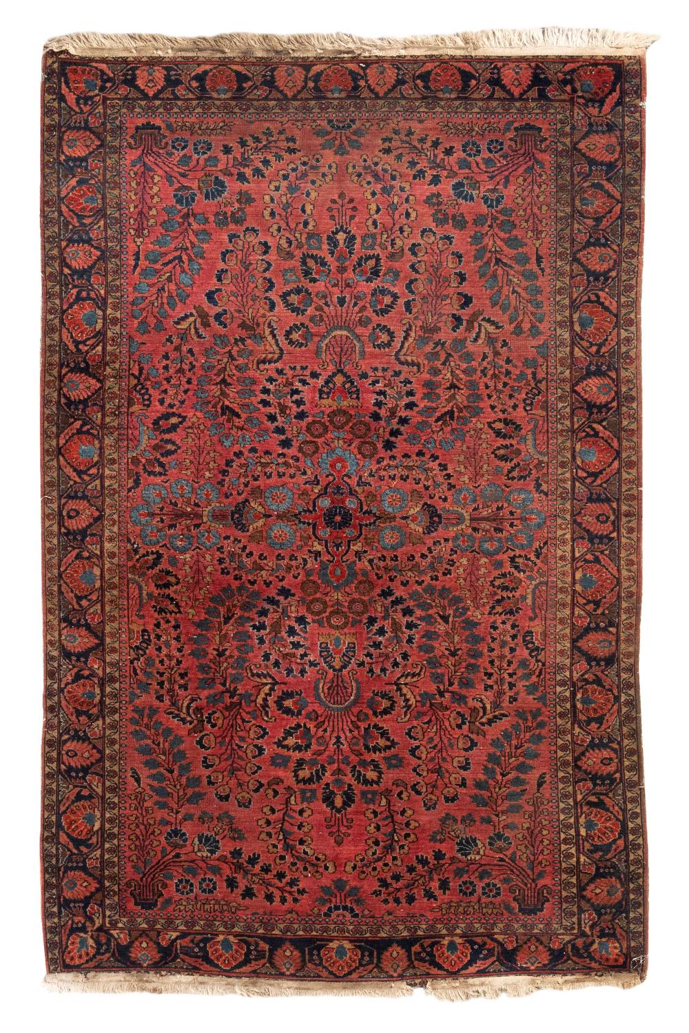 Appraisal: SAROUK RUG X EARLY TH CENTURYSAROUK RUG ' X '