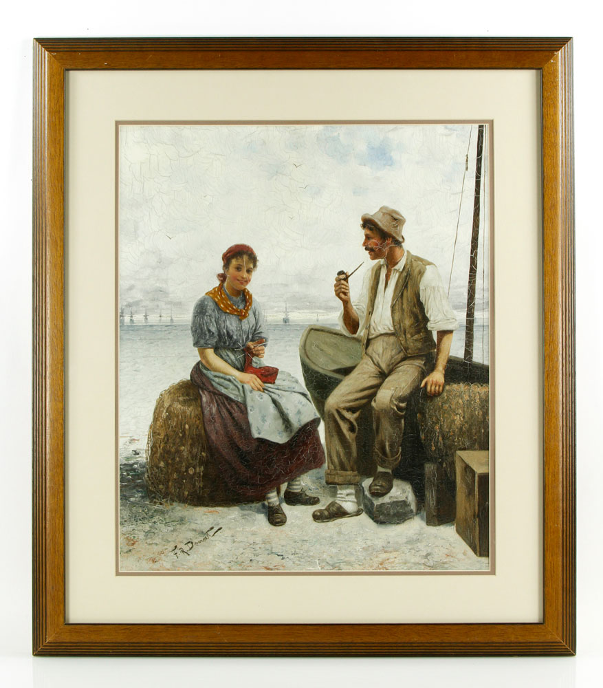 Appraisal: - Donat A Seaside Chat O C Frederick Reginald Donat