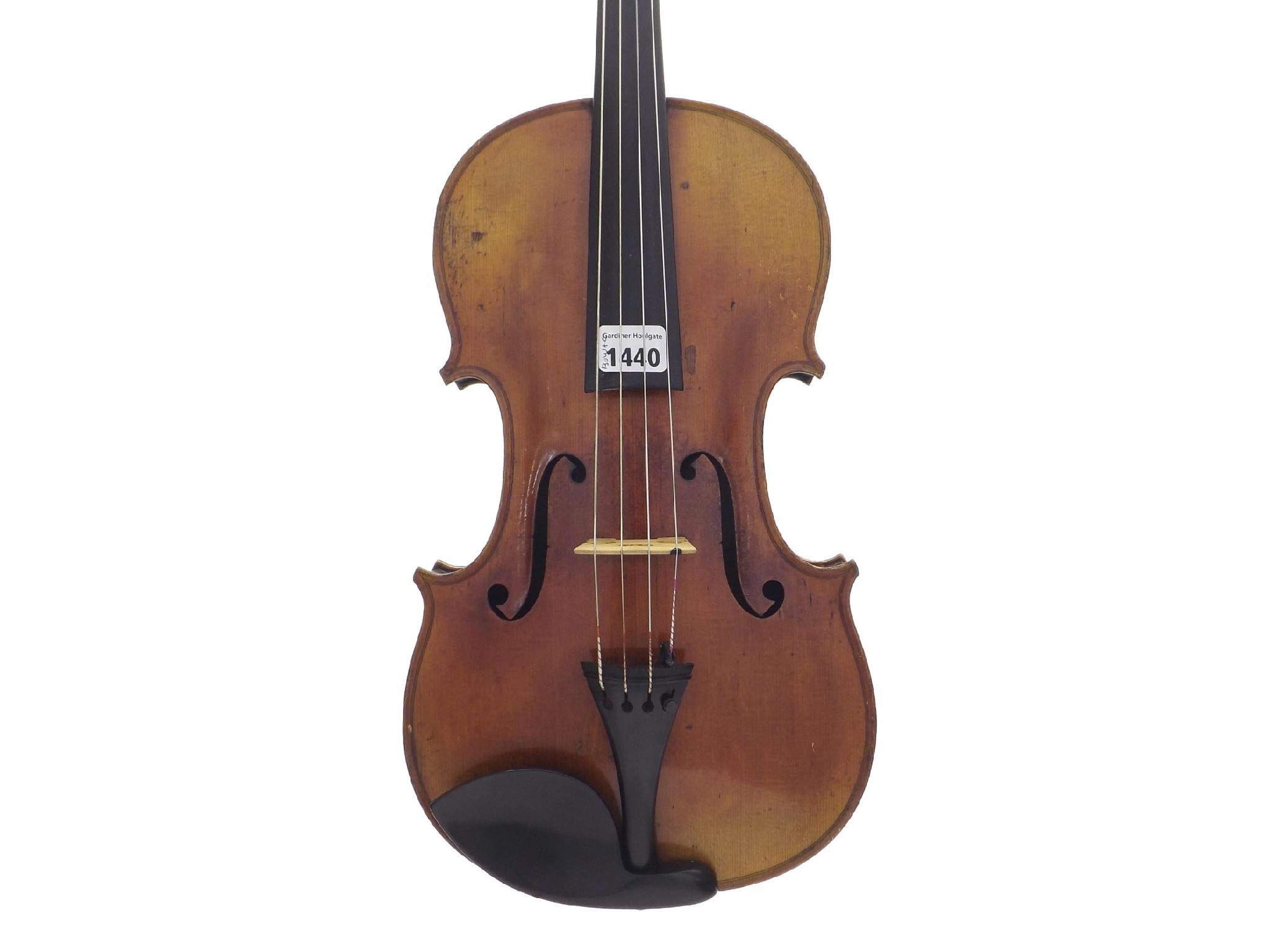 Appraisal: Early th century Stradivari copy viola cm with modern silver