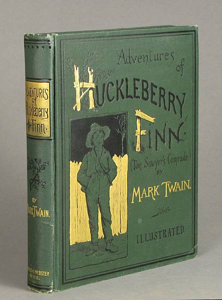 Appraisal: CLEMENS SAMUEL LANGHORNE Adventures of Huckleberry Finn New York Charles