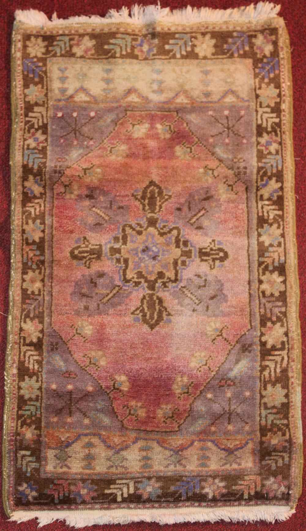 Appraisal: TURKISH RUG approx ' x ' '' retail tag Provenance