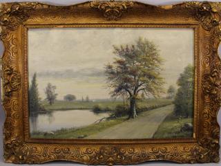 Appraisal: Edwin Gates Michigan - landscape painting Signed lower right Sight