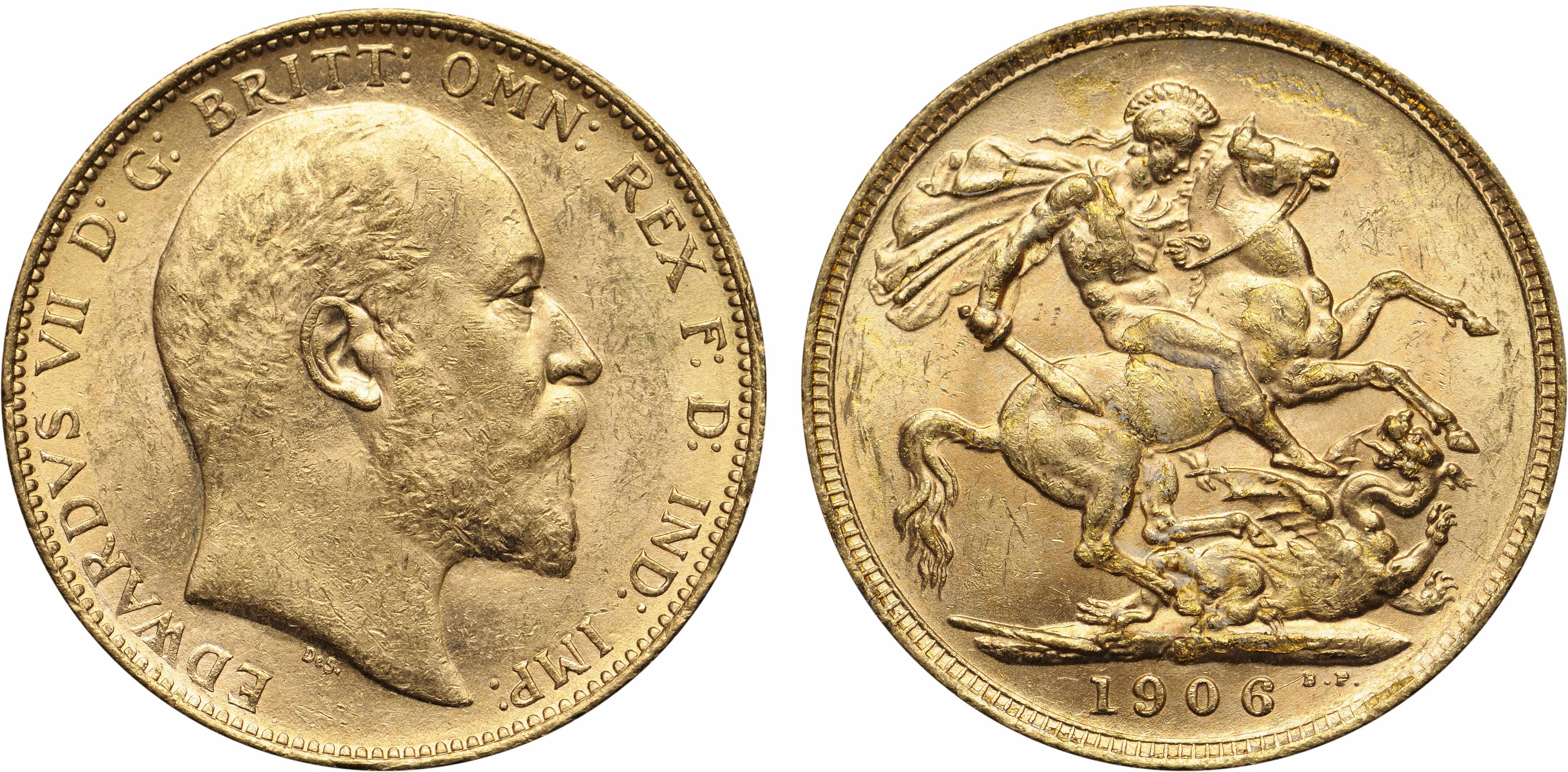 Appraisal: Australia Edward VII Sovereign -M KM- Lustrous throughout with a