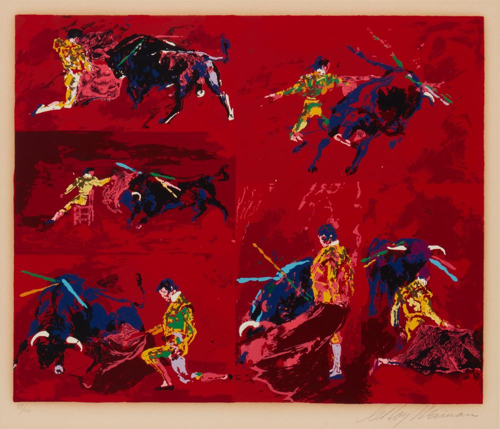 Appraisal: Leroy Neiman - Red Corrida Serigraph on paper Edition Signed