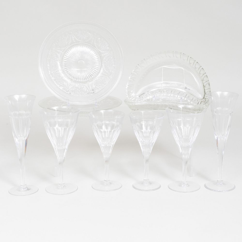 Appraisal: Set of Colorless Glass Tableware Comprising Set of eighteen wine