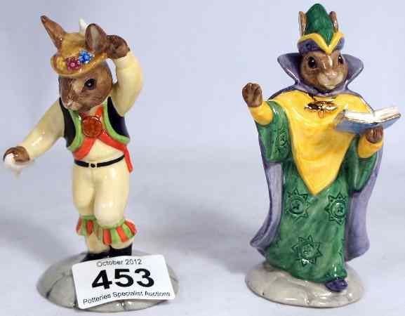 Appraisal: Royal Doulton Bunnykins figures Mystic DB and Morris Dancer DB