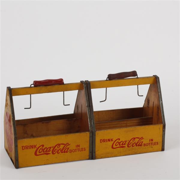 Appraisal: Vintage Coca Cola 's Wood Caddy Carrier Red Wings WWII