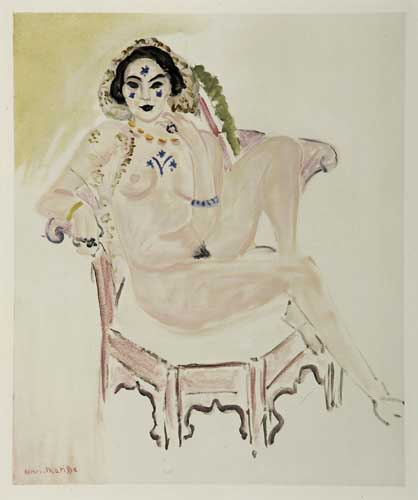 Appraisal: HENRI MATISSE after Nu Color lithograph on Arches circa x