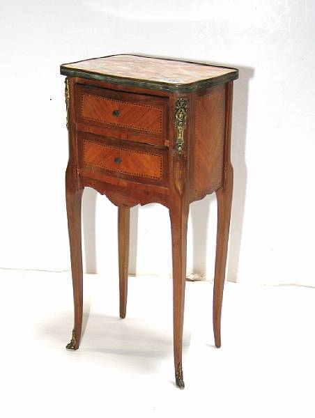 Appraisal: A Louis XV style gilt bronze mounted mahogany side cabinet