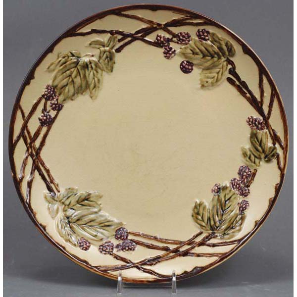 Appraisal: Rare Roseville Blackberry Trial Glaze Plate from the collection of