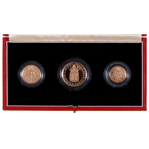 Appraisal: Gold coins United Kingdom th anniversary of the sovereign three