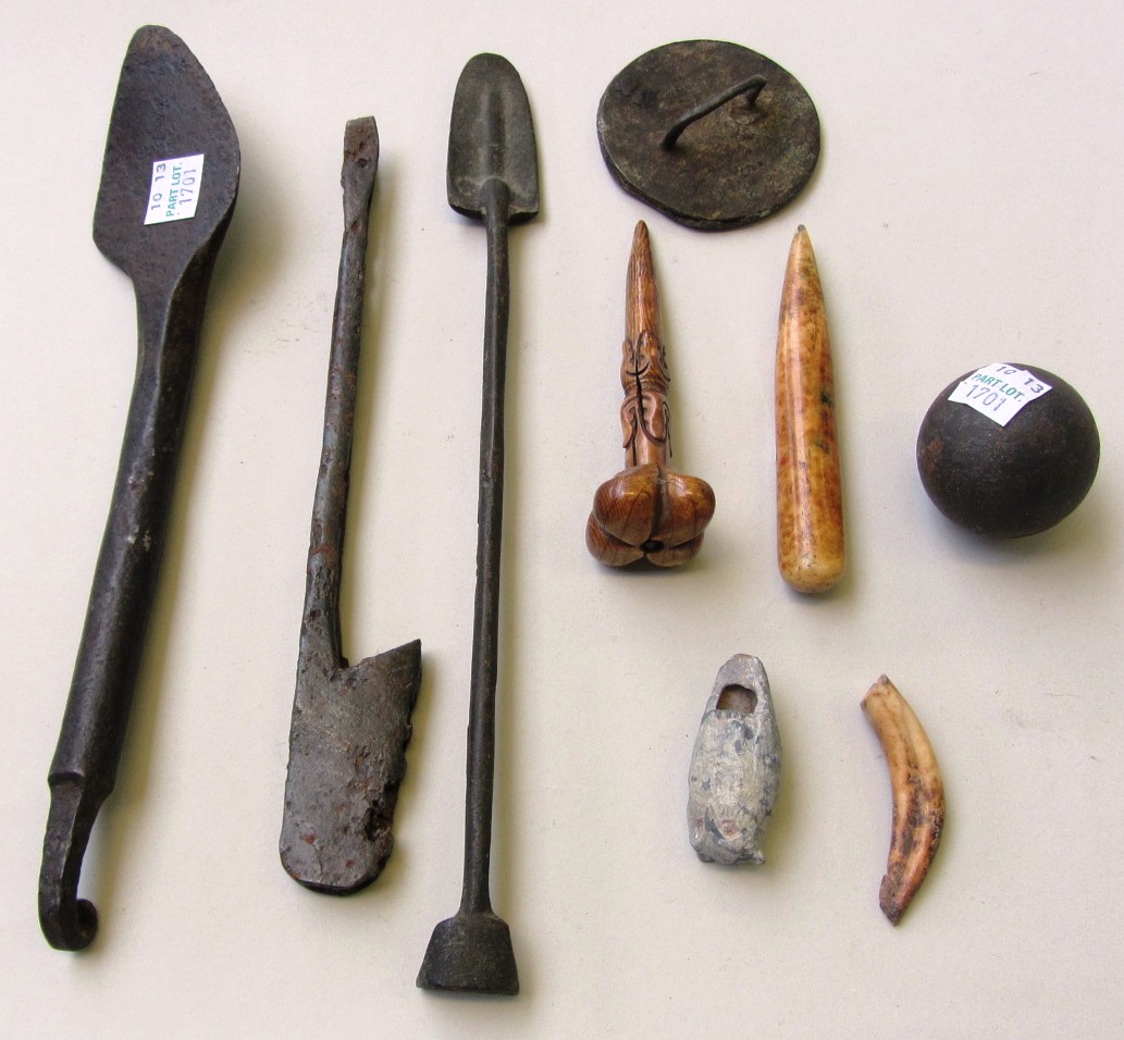 Appraisal: A quantity of medieval and later objects comprising a metal