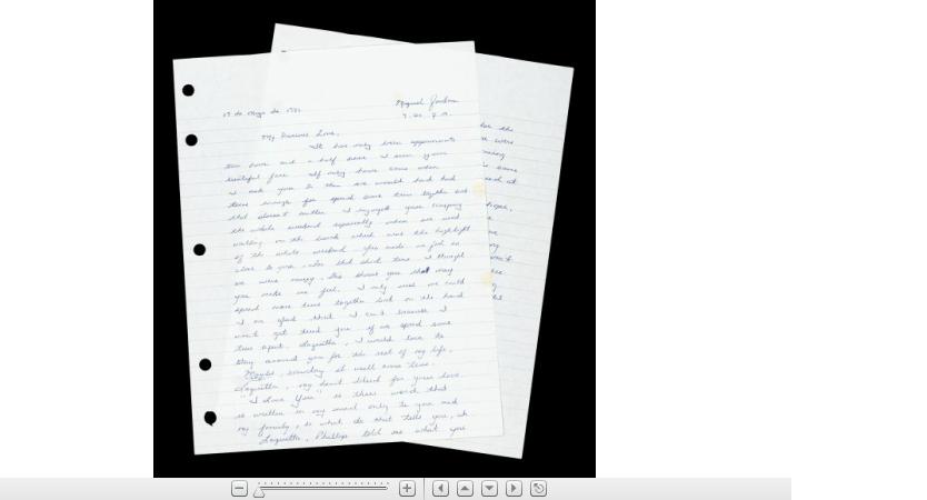 Appraisal: MICHAEL JORDAN Two page Handwritten letter from Michael Jordan to