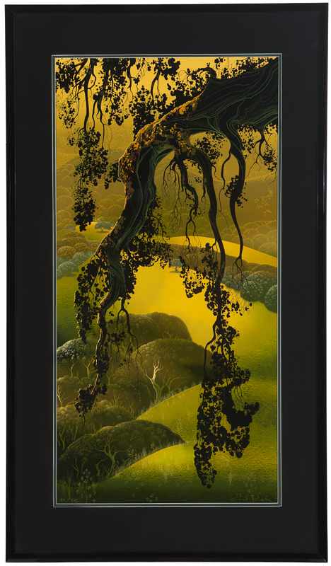 Appraisal: Eyvind Earle - Carmel CA Tree in a Landscape sight