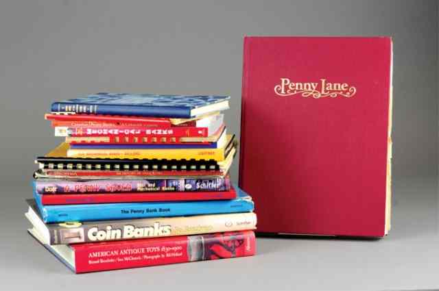 Appraisal: GROUPING OF TOY AND BANK REFERENCE BOOKS Extensive lot includes