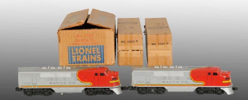 Appraisal: Lionel No O-Gauge Santa Fe Diesel AA Units OB Description