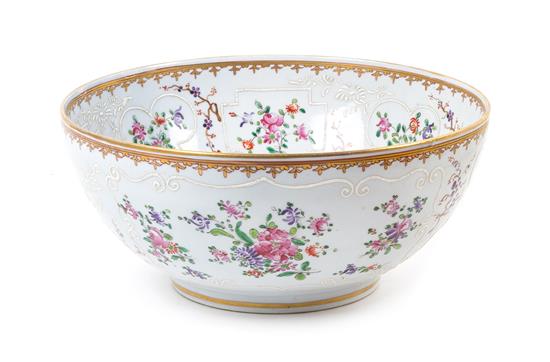 Appraisal: Sale Lot A Samson Porcelain Bowl enameled with bouquets of