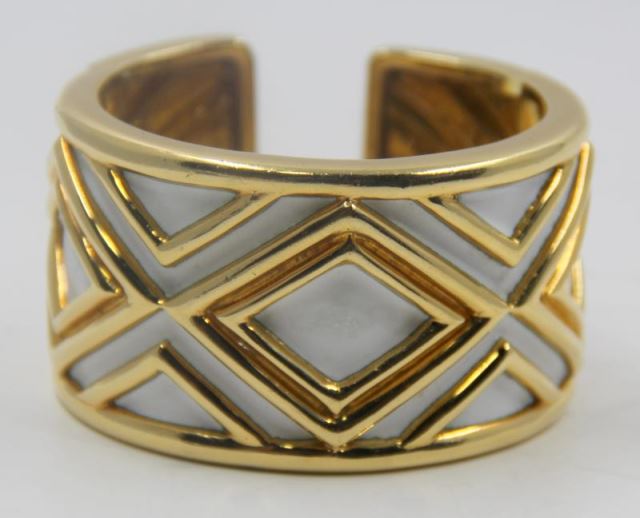 Appraisal: JEWELRY David Webb kt Gold and Enamel Bracelet Stamped on