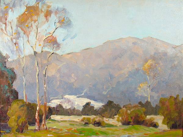 Appraisal: Attributed to Orrin A White American - California Foothills unsigned