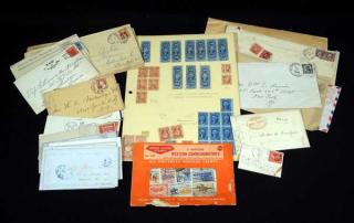 Appraisal: Pcs New York Boston ANTIQUE POSTAL HISTORY PHILATELY Stamps Cancels