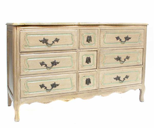 Appraisal: An Italian Baroque style paint decorated chest of drawers height