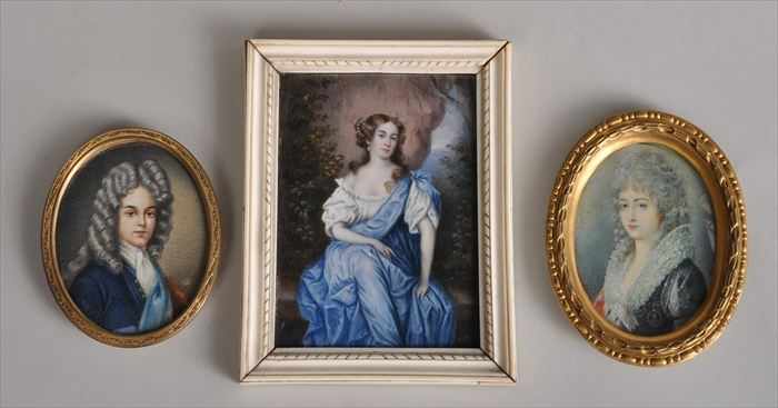 Appraisal: AFTER SIR PETER LELY PORTRAIT MINIATURE OF A COURT LADY