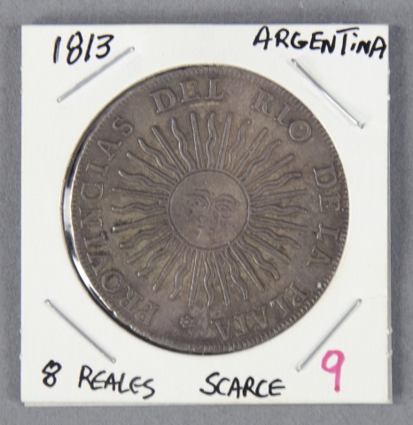 Appraisal: Rare Silver Reales Coin from ArgentinaNice detail with strong date