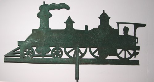 Appraisal: Artist Lancaster County PA Title Sheet iron Train Weathervane Date