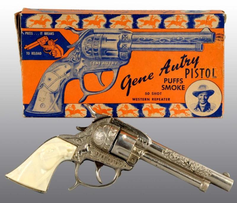 Appraisal: Gene Autry -Shot Western Repeater Toy Cap Gun Description Includes