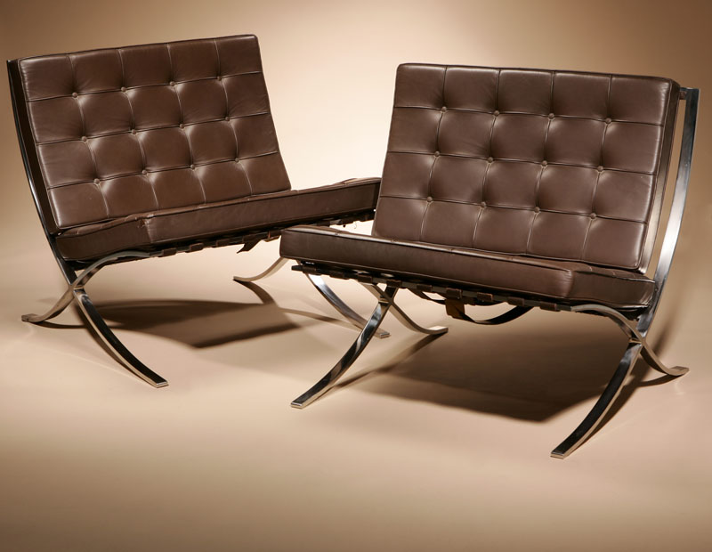 Appraisal: A pair of Ludwig Mies van der Rohe Knoll 'Barcelona'